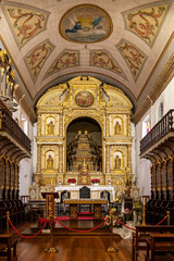 Interior of Machico Parish Church in Machico, Madeira