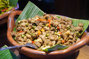 Assorted Stir-Fried Vegetables, Indonesia, captured on May 29, 2025. A mix of traditional Indonesian vegetable dishes cooked with garlic, chili, and local spices