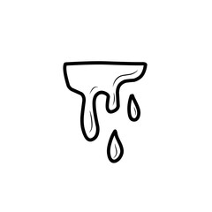 dripping liquid outline