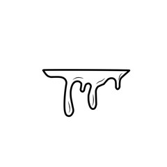 dripping liquid outline