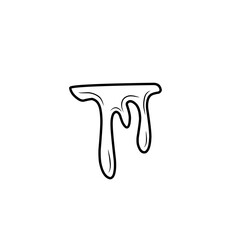 dripping liquid outline