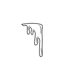 dripping liquid outline