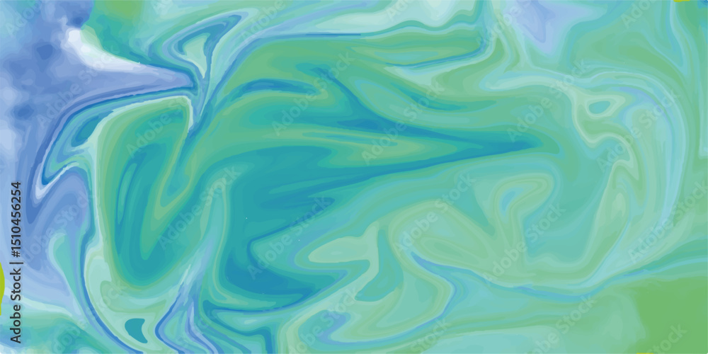 Poster glass abstract background with waves, vibrant reflections. colorful 3d rendering.this soft and sooth