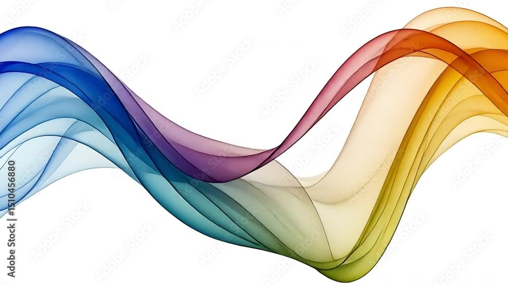 Poster colorful abstract waves vibrant flow of smooth motion and artistic design in dynamic backgrounds