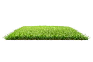 Green artificial grass carpet isolated on white. Ai Generated Images