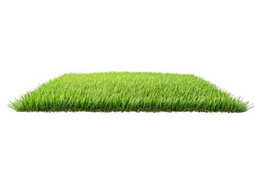 Green artificial grass carpet isolated on white. Ai Generated Images