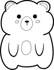 Obraz premium bear sketch