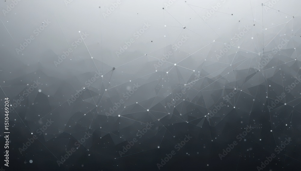 Poster sleek gradient background dark gray to white with digital hud elements for fintech and blockchain pr