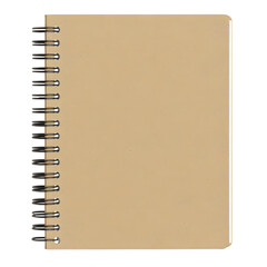 Top view of messy white desk with blank notebook in the middle. Ai Generated Images