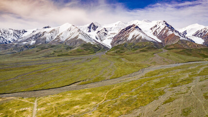 Stunning High Definition Majestic Snow Covered Mountain Landscape At Dawn
