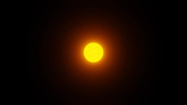 Radiant Sun in Dark Space