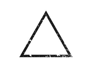 Grunge border in triangle form