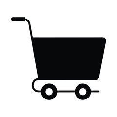 Retail Shopping Cart Icon  Simple E-commerce and Purchase Symbol