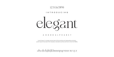 Minimal luxury font alphabet logo. Typography beauty fashion elegant minimalist serif italic fonts decorative wedding vintage retro logos. vector illustration