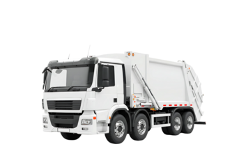  garbage truck isolated on transparent background