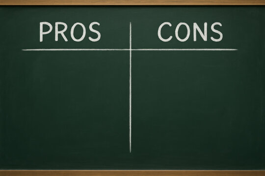 Pros and cons listed on blackboard.