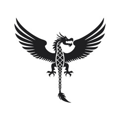 Fototapeta premium vector illustration of an eagle