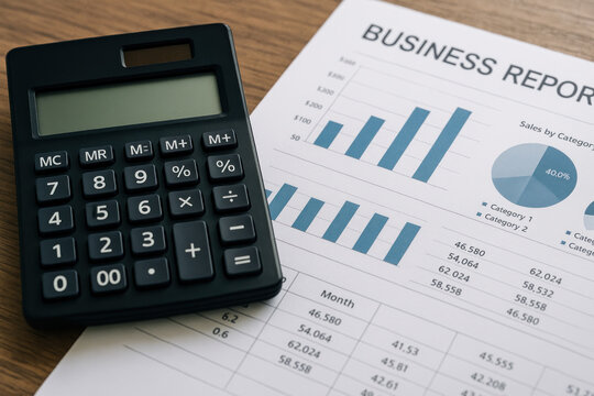 calculators on a table.