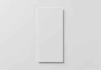 Blank White Rectangular Paper Mockup for Branding Design Minimalist Stationery Template