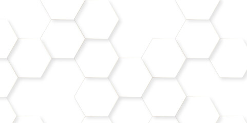 Obraz premium Geometric abstract hexagon technology background.. Abstract honeycomb background.. Vector illustration of hexagons pattern, Creative idea for medical technology or science design. 
