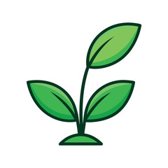 Simple Green Plant Illustration