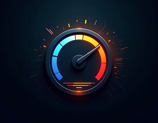 Naklejka premium speedometer and fuel gauge