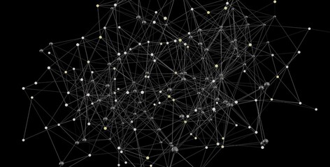 Abstract background image depicting a complex network of connections. Ideal for technology, AI, and...
