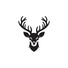 **"Elegant Deer Vector Silhouette: Graceful Forest Animal Design Featuring Majestic Antlers, Slender Body, and Calm Stance in Clean, Minimalist Style for Crafts and Digital Art"**
