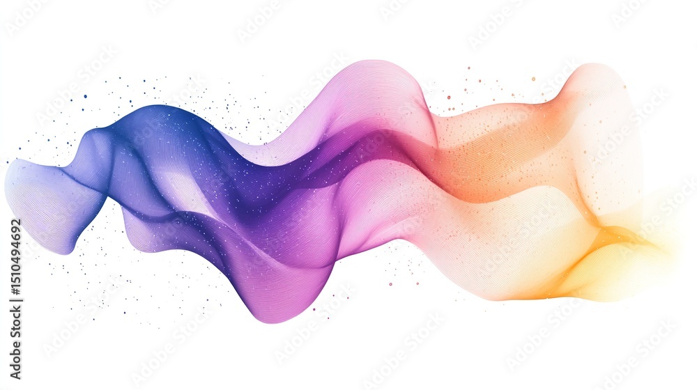 Poster a simplified abstract nebula design in a gradient color scheme.