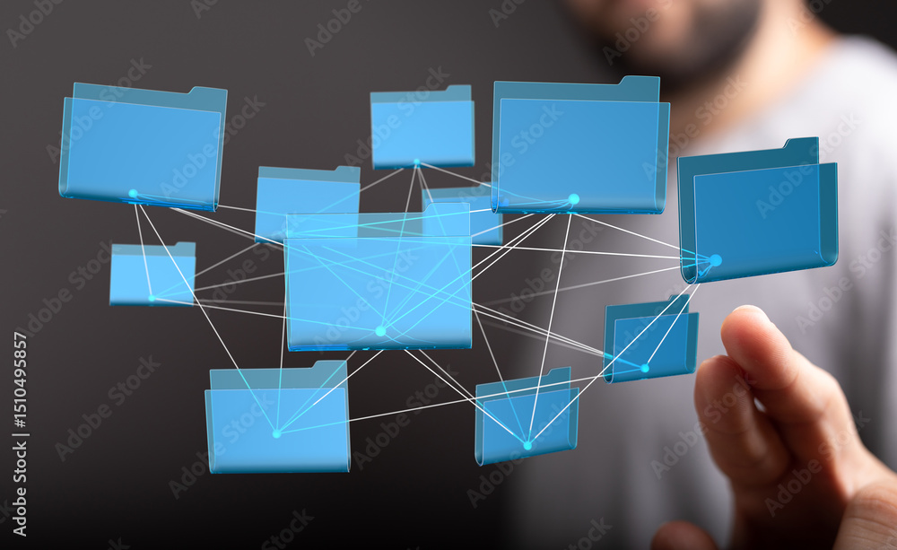 Aufkleber Secure cloud storage, data sharing, and file management for efficient teamwork.