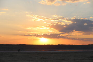 sunset at the beach