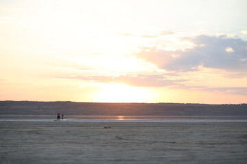 sunset on the beach
