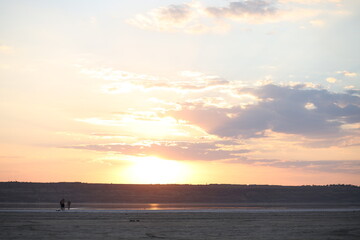 sunset on the beach