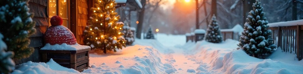 Cozy winter scene featuring warm clothing and accessories, perfect for seasonal fashion and lifestyle imagery Embrace the cold with stylish winter attire , white, boots, accessories