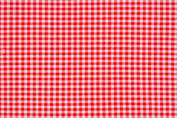 Red Plaid Textile Pattern Texture as Background.