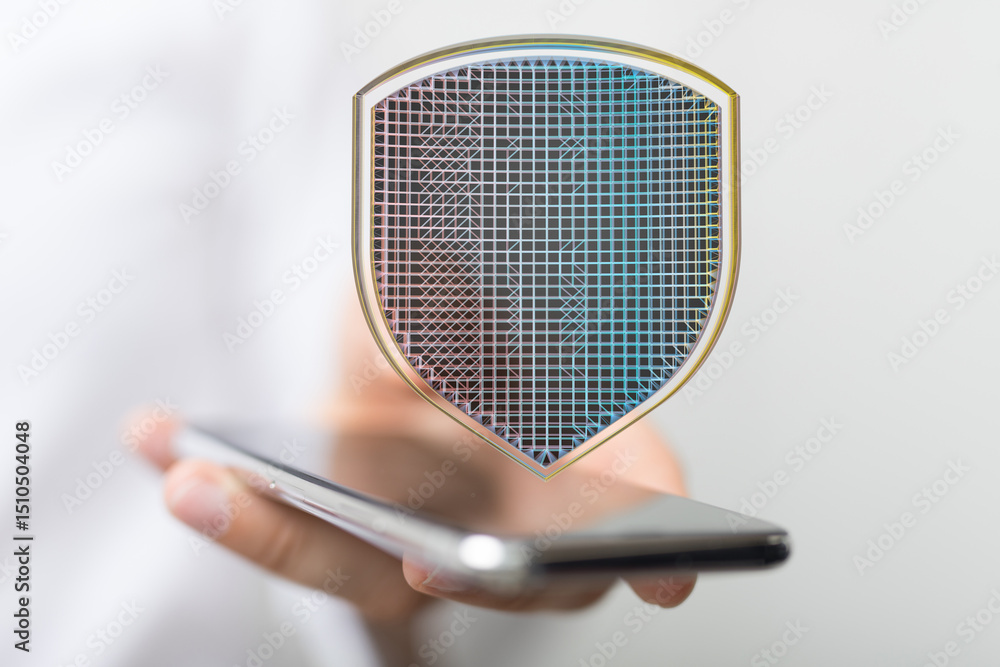 Poster Secure your mobile data with robust encryption and advanced security protocols.