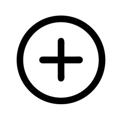Fototapeta premium Add new plus button icon design