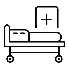 Hospital bed medical care health treatment patient recovery wellness clinic