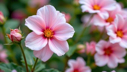 Fototapeta premium flower seamless background copy space at bottom subject: flower in full bloom optimized for photo use position the subject clearly with ample copy space avoid trademarked terms