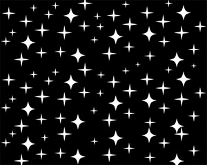 Fototapeta premium pattern backogrund vector black star