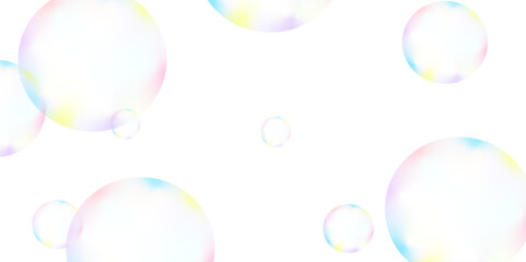 Abstract white background with colorful gradient circle. Modern abstract white bubble background . seamless and retro pattern technology and business concept . background for report and project prese