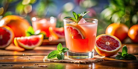 Tilt-Shift Photography: Pink Grapefruit Drink, Miniature Scene, Close-up,  Foodie Photo, Summer Cocktail