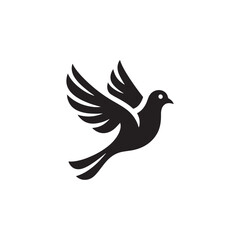 **"Delicate Diamond Dove Vector Silhouette: Small Peaceful Bird Design Featuring Rounded Body, Distinctive Plumage, and Perched Pose in Clean, Minimalist Style for Crafts and Digital Art"**
