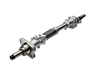 steering rack on a transparent background