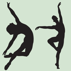 silhouette of a man jumping