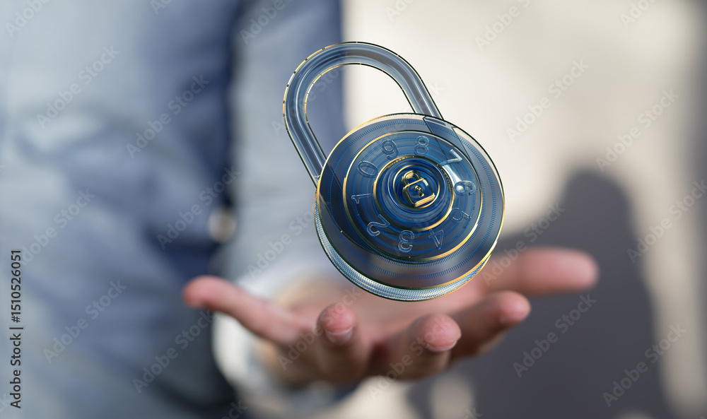 Poster Safeguard sensitive information.  Strong passwords & encryption for ultimate data protection.