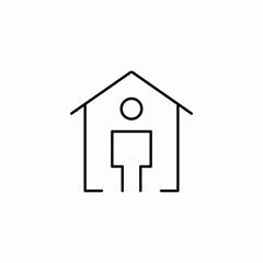 home person icon sign vector