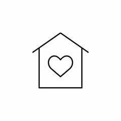 home love icon sign vector