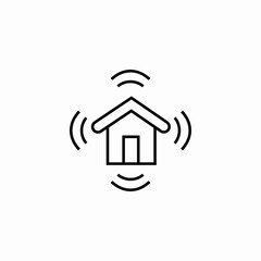 house connection icon sign vector