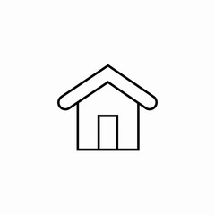 house simple icon sign vector